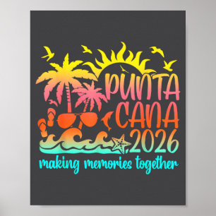Retro Punta Vacation Cana Making Memories Together Poster