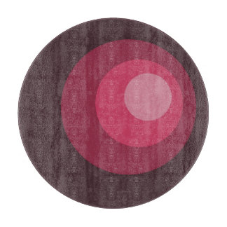 Retro Purple Circles Cutting Board