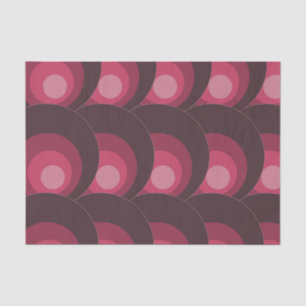 Retro Purple Circles Tissue Paper