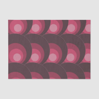 Retro Purple Circles Tissue Paper