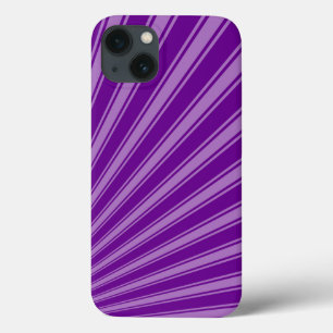 Retro Purple Funky Sun Rays Background iPhone 13 Case