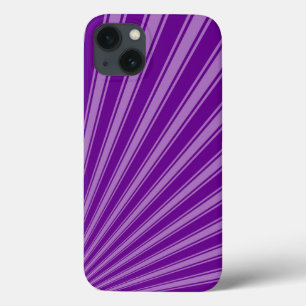 Retro Purple Funky Sun Rays Background iPhone 13 Case