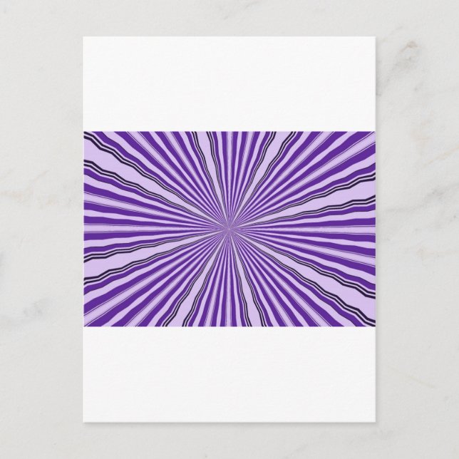 RETRO PURPLE STRIPES POSTCARD (Front)