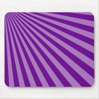 Retro Purple Sun Rays Background Mouse Pad