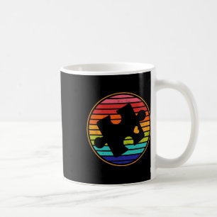 Retro Puzzle Heart Autism Awareness Month Kids Men Coffee Mug