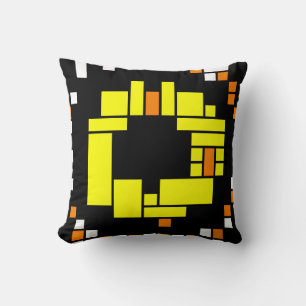 Retro Puzzle Pattern Pillow