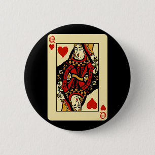 Retro Queen of Hearts 6 Cm Round Badge