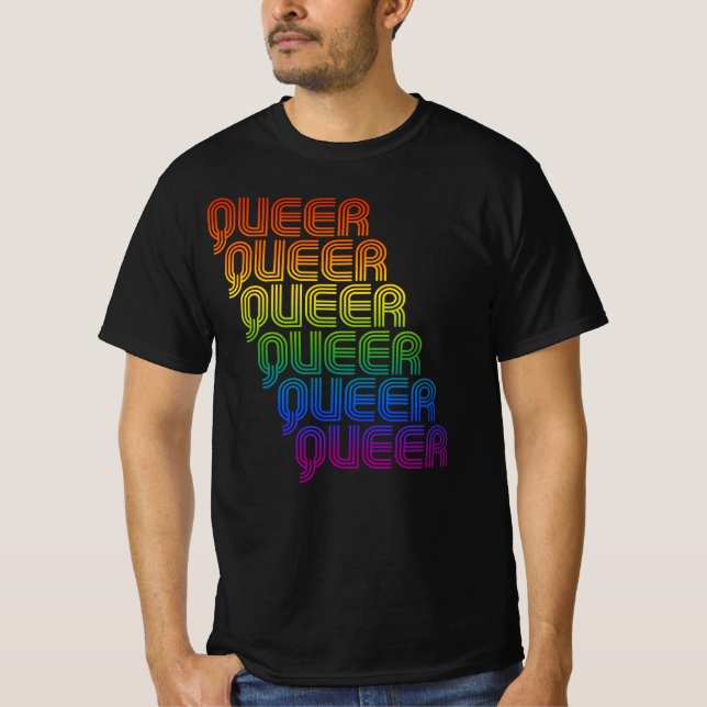Retro Queer Pattern T-Shirt (Front)