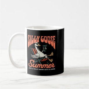 Retro Quote Silly Goose Summer Vibe Funny Animal Coffee Mug
