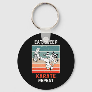 Retro Racoon Eat Key Ring