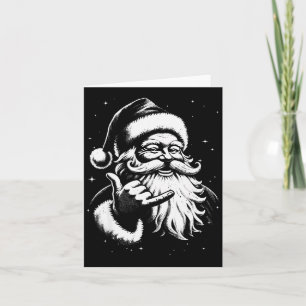 Retro Rad Christmas Mele Kalikimaka Santa Shaka Ha Card