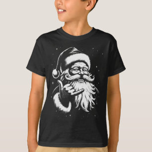 Retro Rad Christmas Mele Kalikimaka Santa Shaka Ha T-Shirt