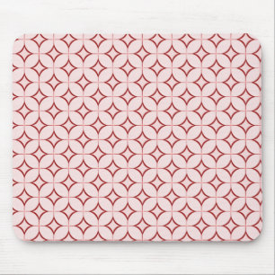 Retro Radiance Mousepad, Dark Red Mouse Pad