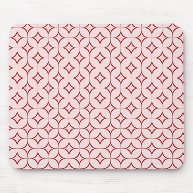 Retro Radiance Mousepad, Dark Red Mouse Pad (Front)
