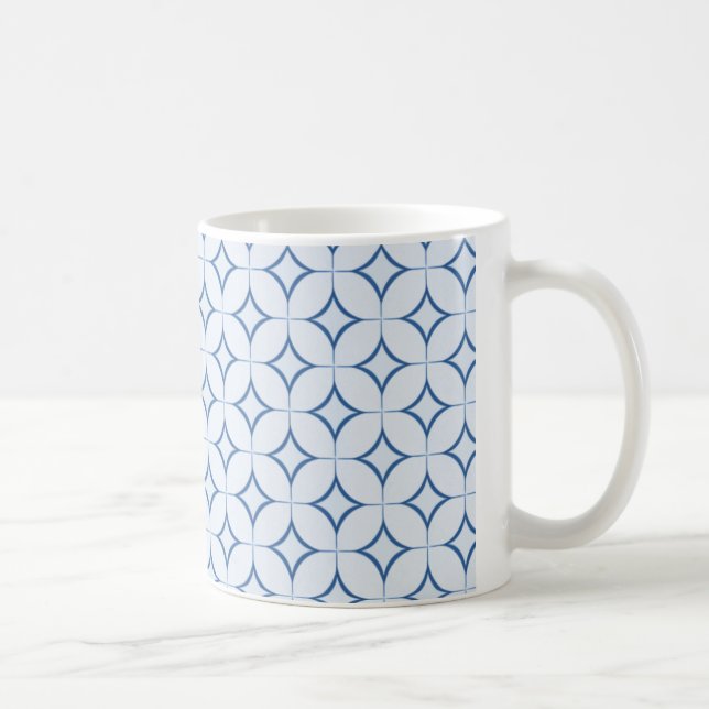 Retro Radiance Mug, Blue Coffee Mug (Right)