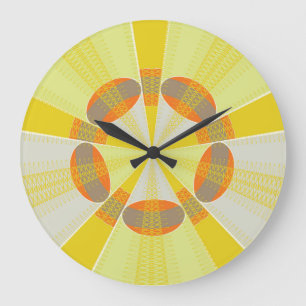 Retro Radiance Wall Clock