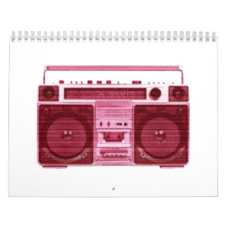 retro radio calendar