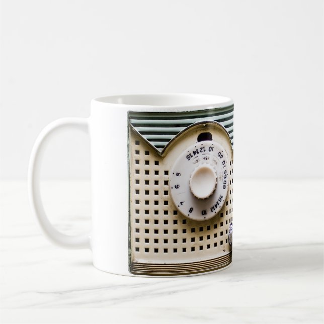 Retro radio coffee mug (Left)