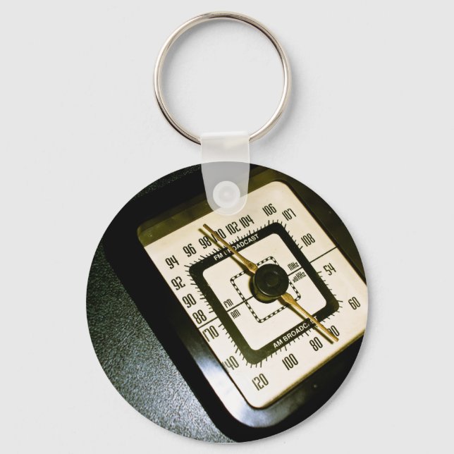 Retro Radio Dial 03 Keychain (Front)