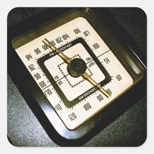 Retro Radio Dial 03 Sticker (Front)