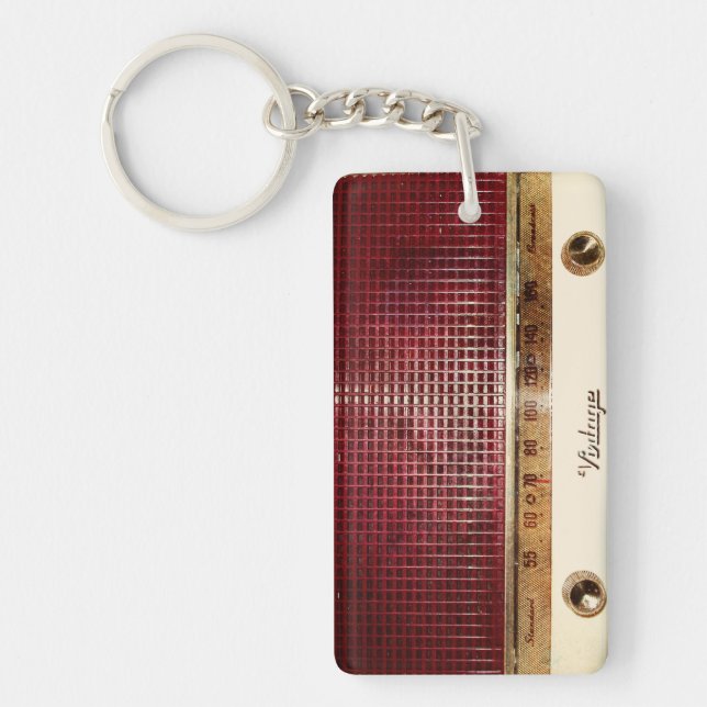 Retro radio key ring (Front)