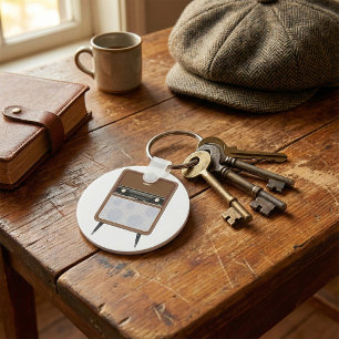 Retro Radio On Legs Keychain