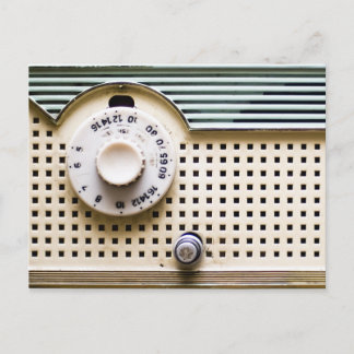 Retro radio postcard