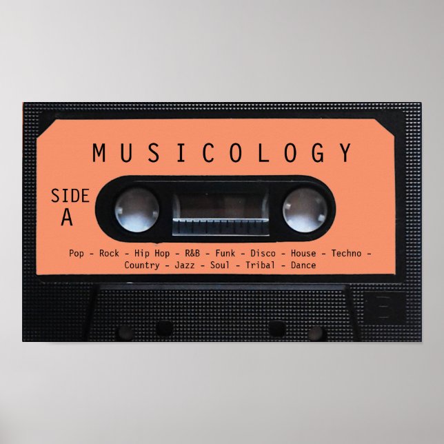 Retro radio tape looks poster (Front)