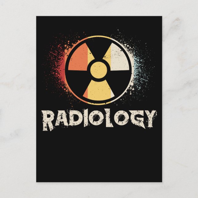 Retro Radiology Symbol Xray Radiologist Postcard (Front)