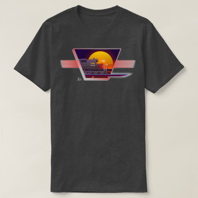 Retro Railroad Reloaded T-Shirt (Design Front)