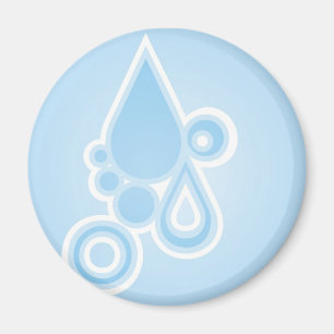 Retro Rain Drops Magnet