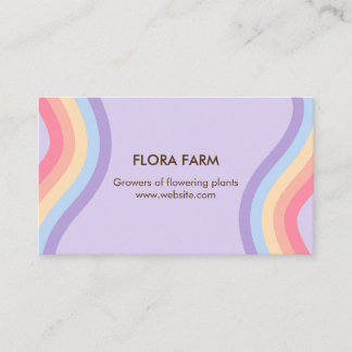 Retro Rainbow  Business Card