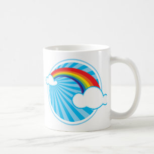 RETRO RAINBOW COFFEE MUG