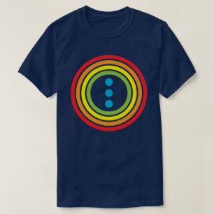 retro rainbow dots T-Shirt