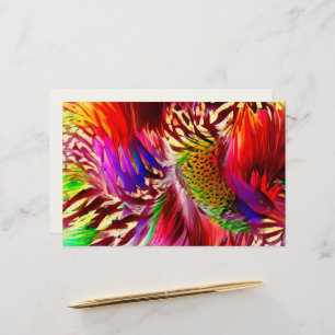 Retro Rainbow Feather Colour Swatch Blocks Stationery