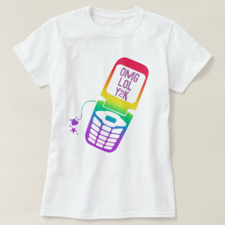 Retro Rainbow Flip Phone T-Shirt