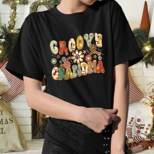 Retro Rainbow Groovy Grandma, Trendy Grandma T-Shirt