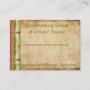 Retro Rainbow Grunge Business Card