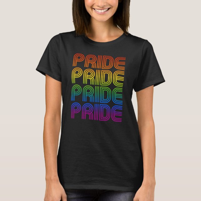 Retro Rainbow Pride T-Shirt (Front)