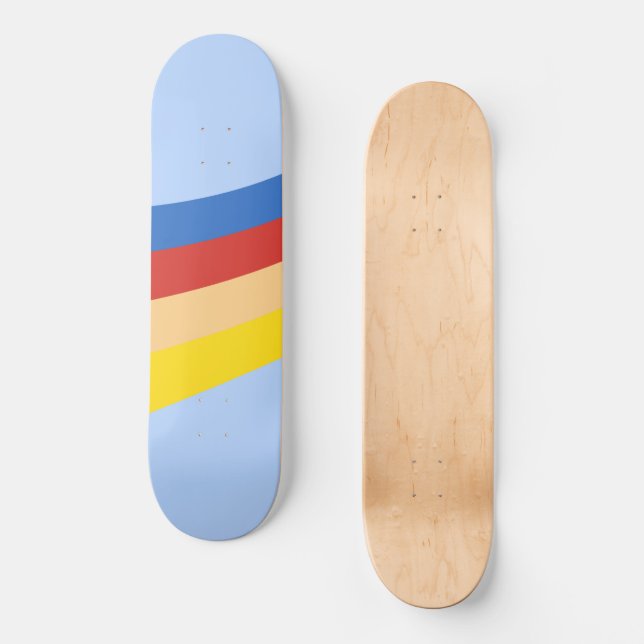 Retro Rainbow Skateboard (Front)