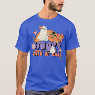 Retro Rainbow Spooky State Of Mind Boo Ghost Spook T-Shirt