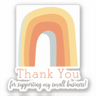 Retro Rainbow Thank You for Your Support