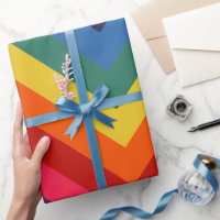 Retro Rainbow Totally Awesome Wrapping Paper