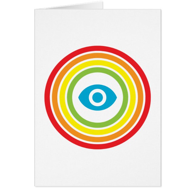 retro rainbow visibility eye (Front)