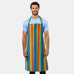 Retro Rainbows Large Apron