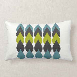 Retro Raindrops5 Lumbar Cushion