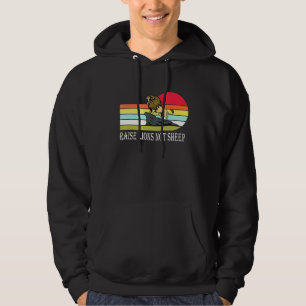 Retro Raise Lions Not Sheep American Patriot Hoodie