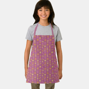 Retro Raspberry Patchwork Floral Kids Apron