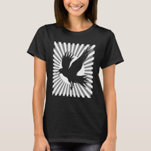 Retro Raven Aesthetic Japanese Black Crow T-Shirt