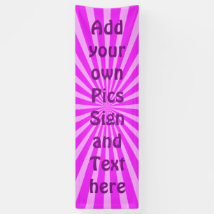 Retro Rays white transp. + your backgr. & ideas Banner